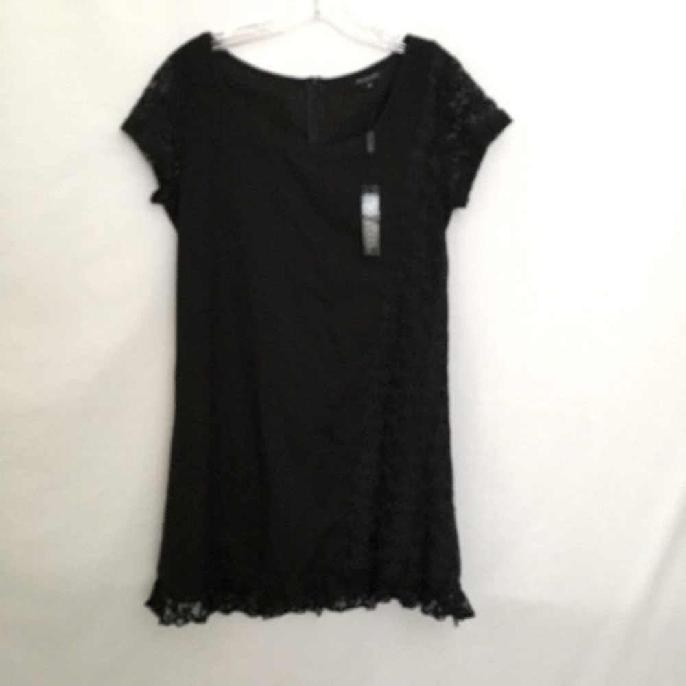 ♥️SOLD♥️🖤LINEN, LACE DRESS
